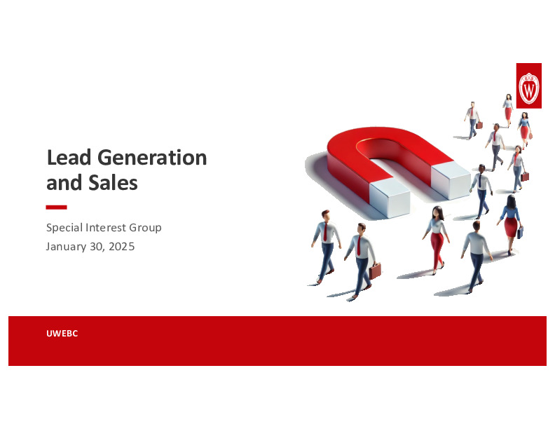 2. UWEBC Presentation Slides: Lead Generation and Sales thumbnail